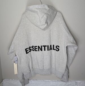 Essentials Fear of God Gray Sweatshirt Mens Small Hoodie A4